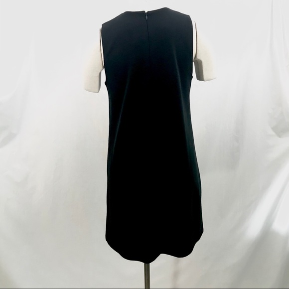 Isaac Mizrahi Black Shift Dress Beaded neckline EUC Medium Lined A-Line - Picture 5 of 10